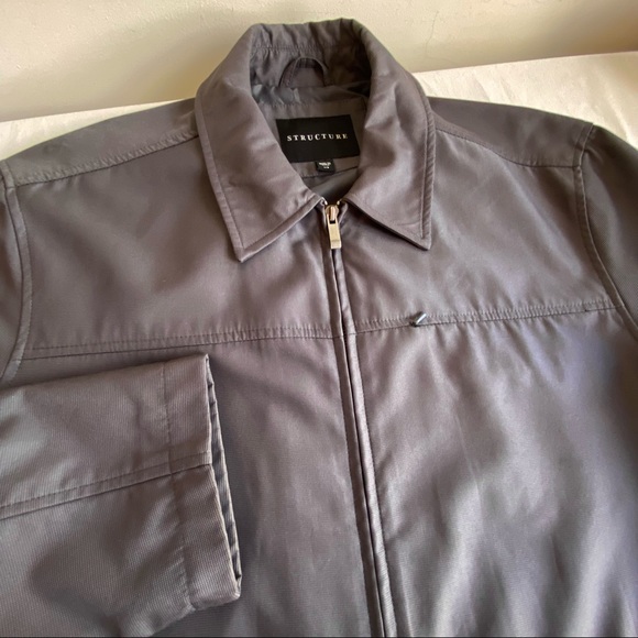 Vintage Structure Men's Grey Mesh Jacket - Picture 6 of 14